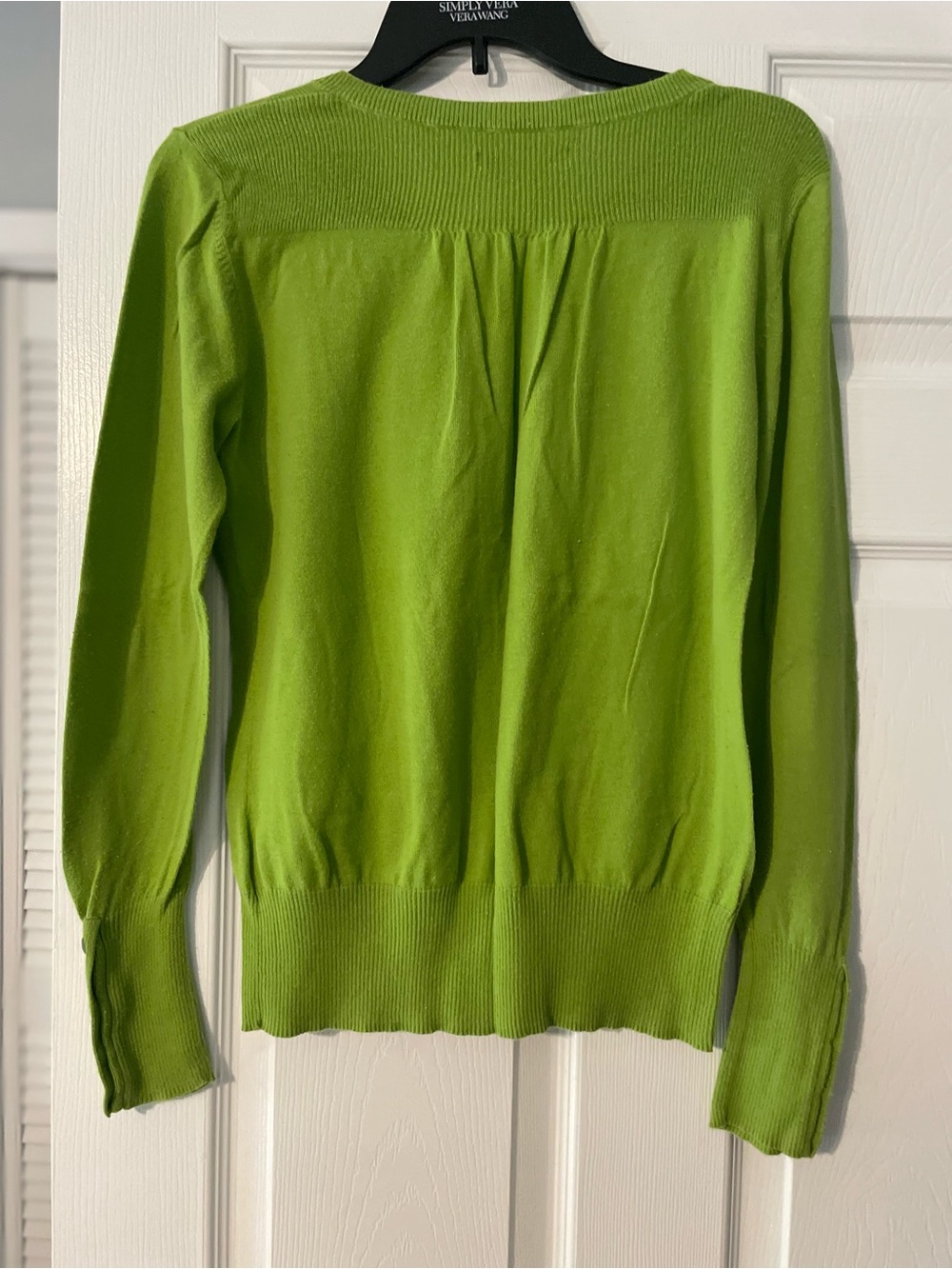Classic Lime Green Button-Up Cardigan Sweater - 1143 - Picture 3 of 4